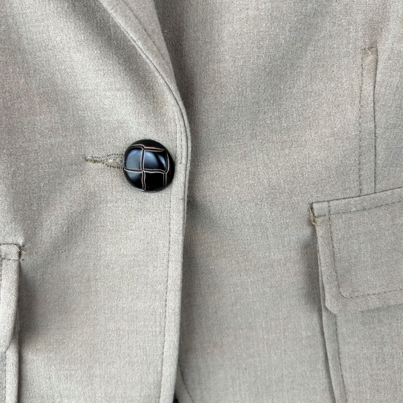 Vintage Jules Leopold Blazer Women PS Beige Button Short Sleeve Per Pes Petite Regular Basic Jacket Vintage No 70s Size S / US 4 / IT 40 - 5 Thumbnail
