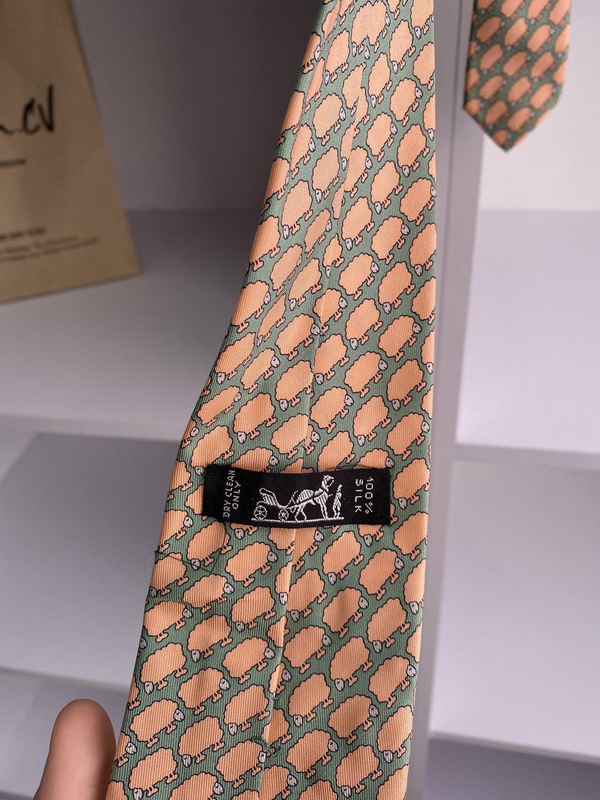Hermes × Vintage Vintage Hermes Tie Size ONE SIZE - 4 Thumbnail