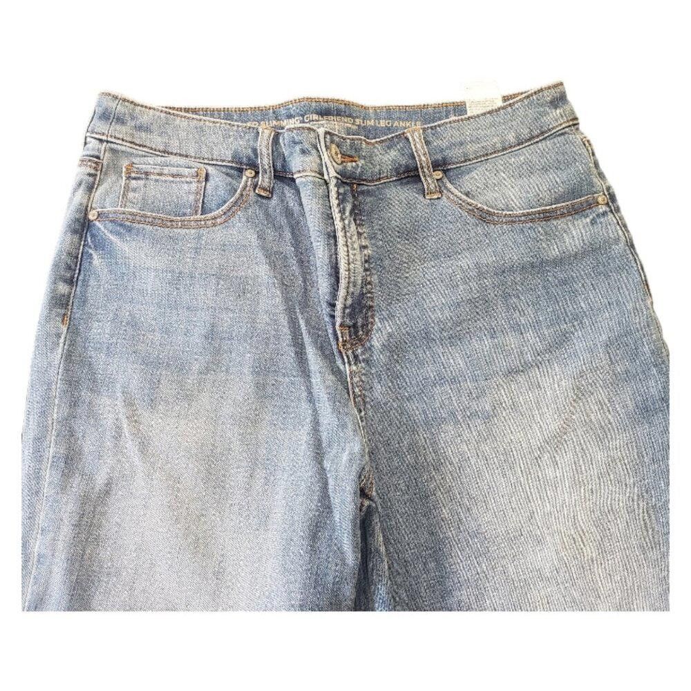 Chicos CT1498 Chico's So Slimming Girlfriend Slim Leg Ankle Jean Size 32" / US 10 / IT 46 - 4 Thumbnail