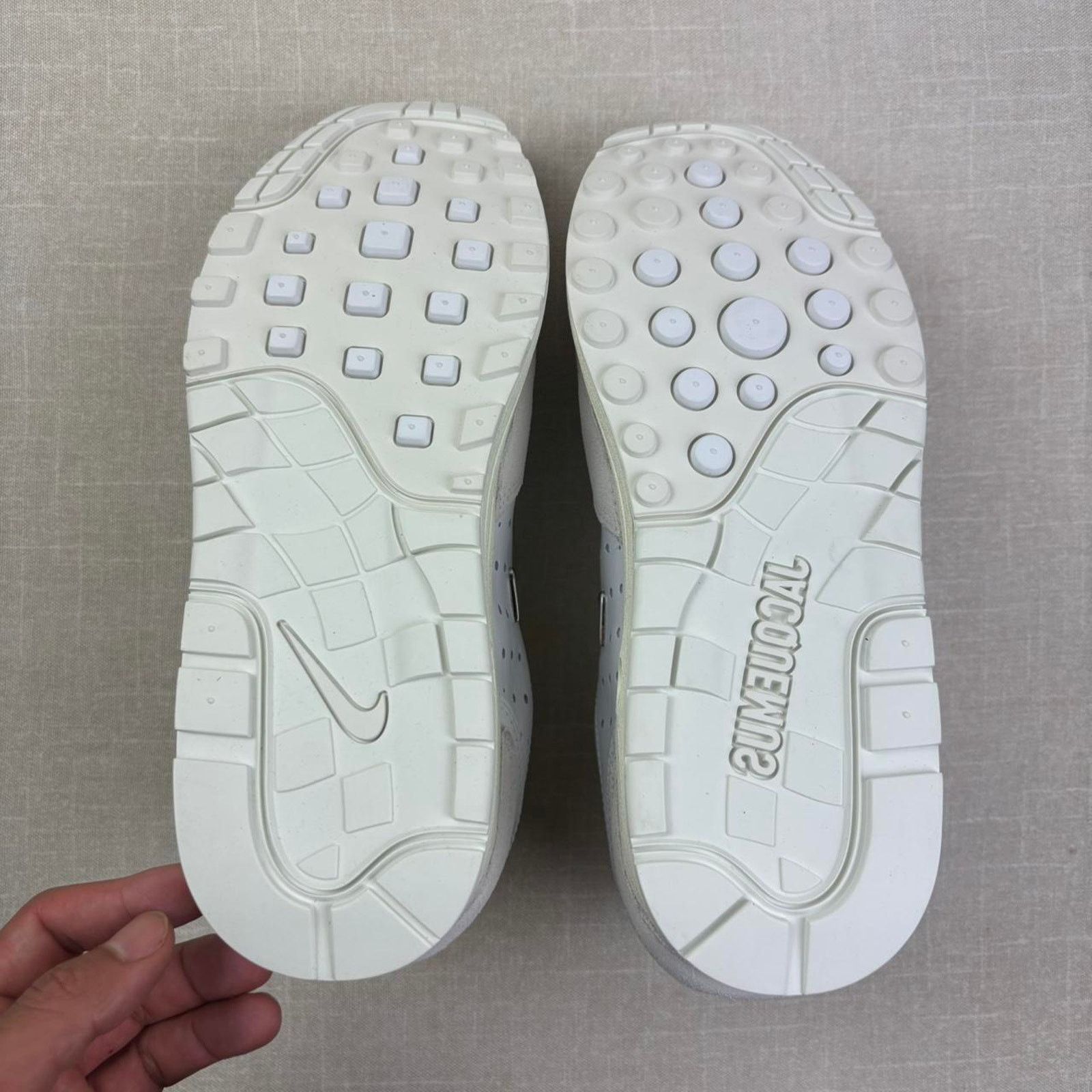 Jacquemus 🦴 2024 Jacquemus x Nike Air Max 1 "White" 9M Size US 9 / EU 42 - 5 Thumbnail