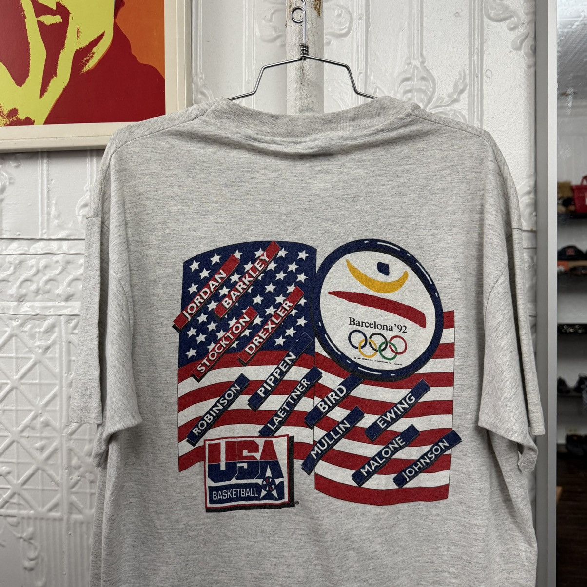 Vintage 1992 team USA Olympic dream team bighead graphic tee Size US XL / EU 56 / 4 - 6 Thumbnail