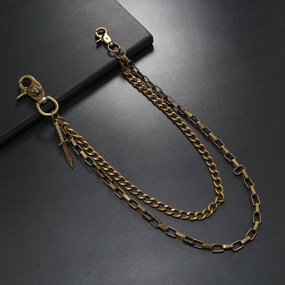 Japanese Brand × Jewelry 2 Layer Golden y2k Wallet Chain Size ONE SIZE - 2 Thumbnail