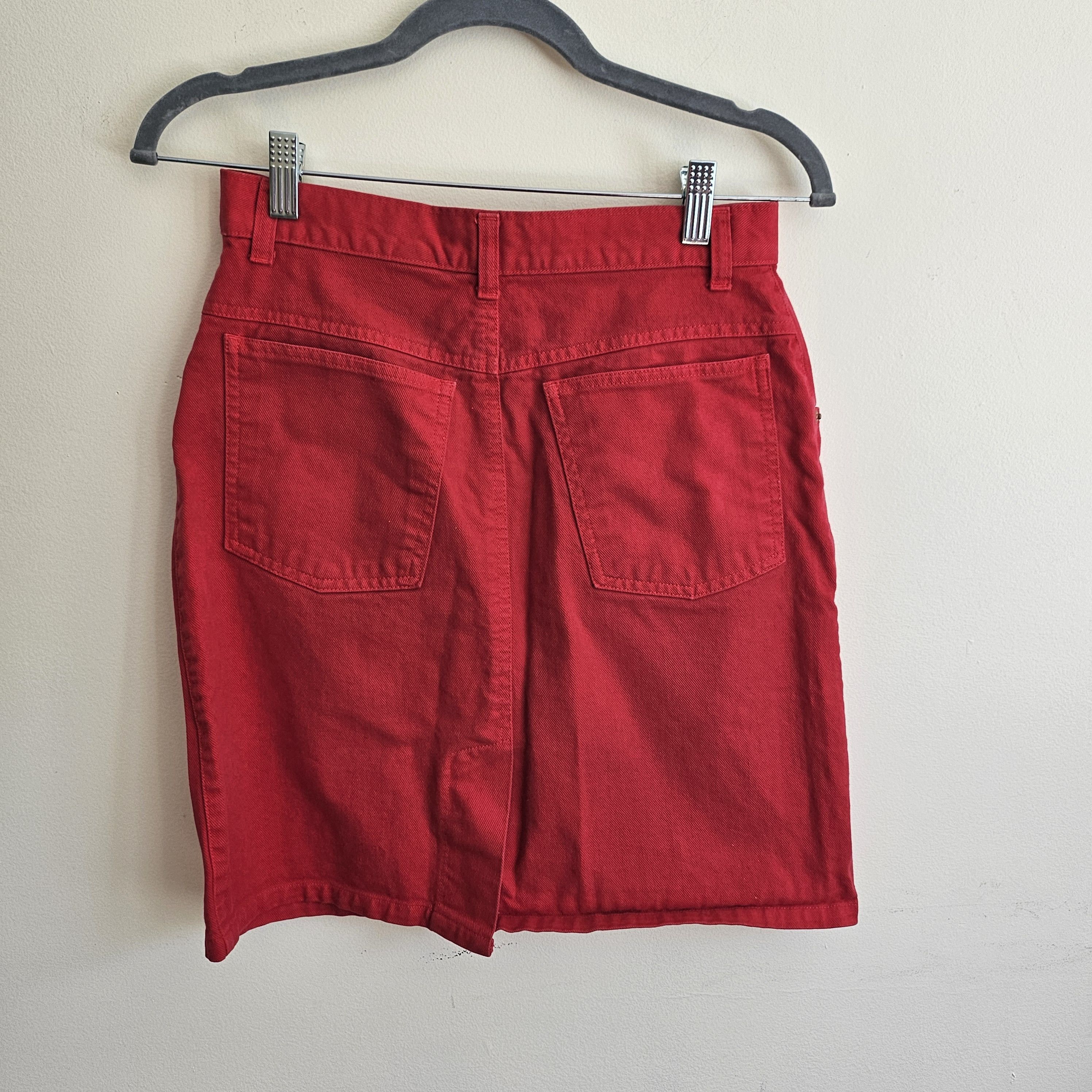 Vintage Vintage Classic 90s hIgh-waist denim skirt Size 26" / US 2 / IT 38 - 5 Thumbnail