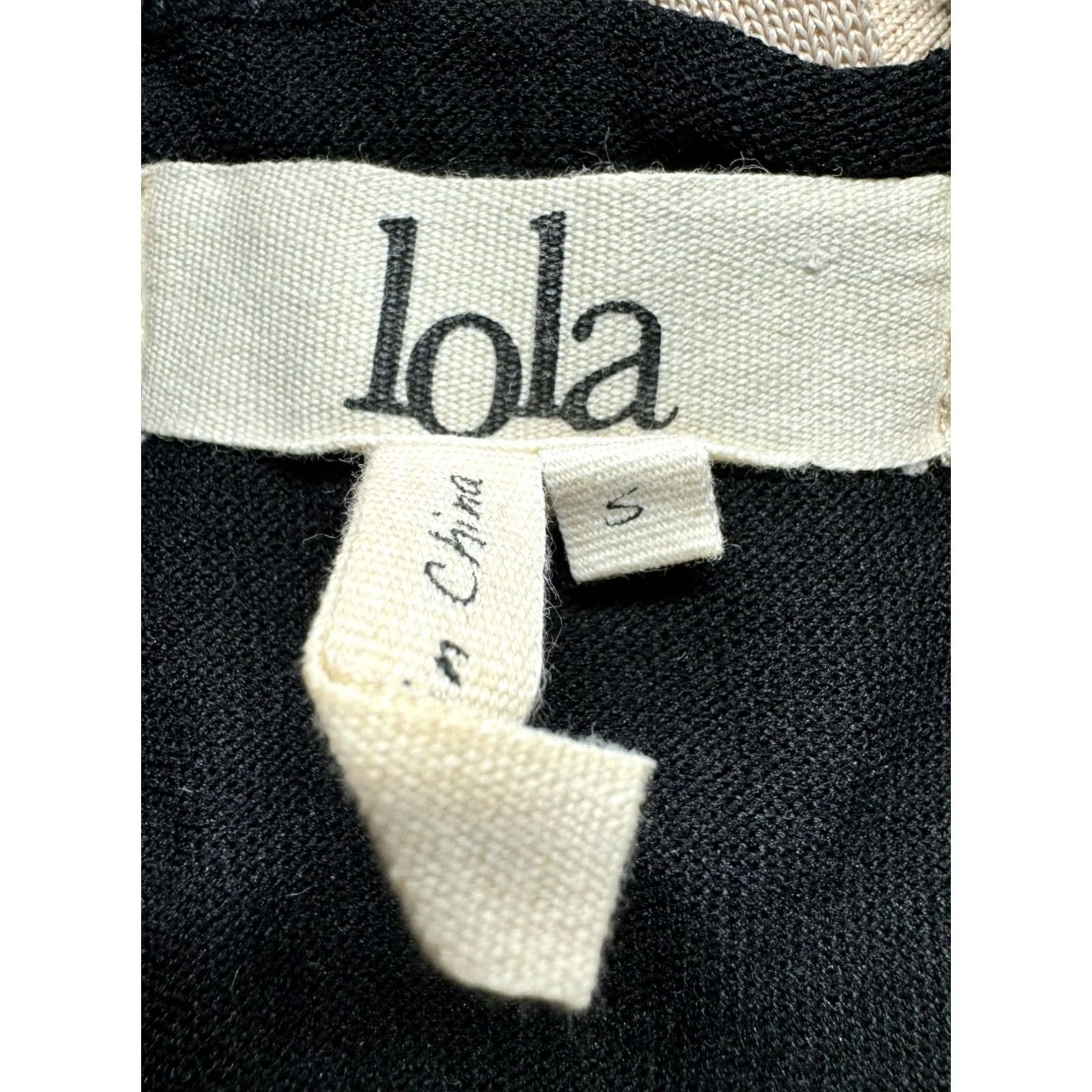 Vintage Lola Bandage Dress Mini Short Womens Small Black and beige Bodycon Going out 5105 Size S / US 4 / IT 40 - 3 Thumbnail