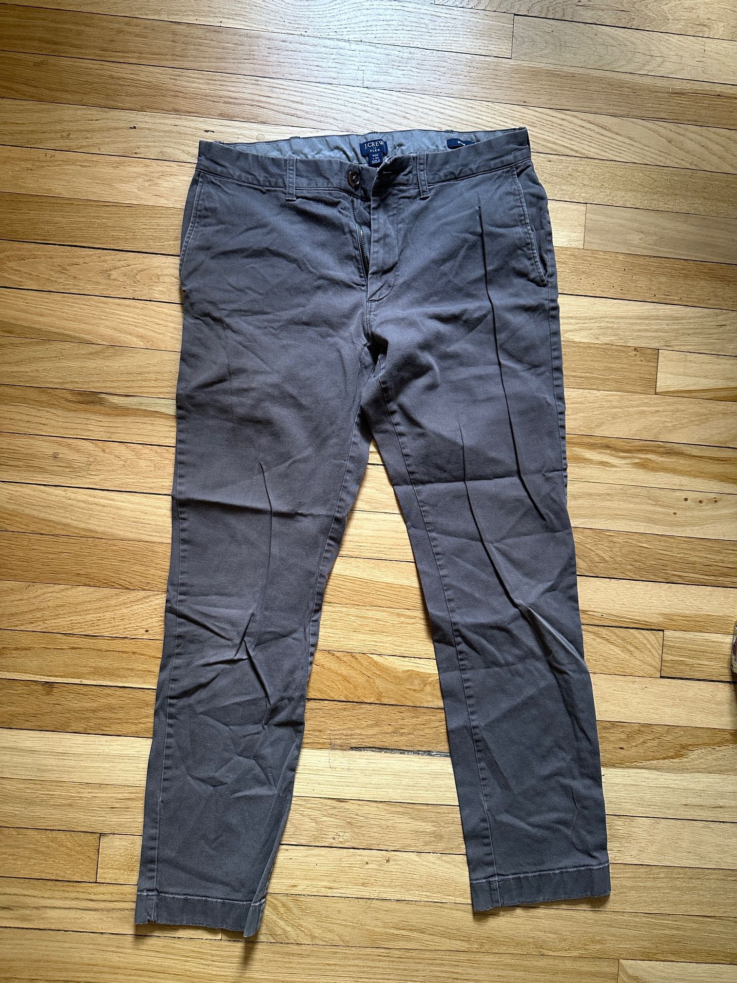 J.Crew J. Crew Flex Slim Fit Pants 30x30 Gray Grey Stretch Chino Size US 30 / EU 46 - 1 Thumbnail