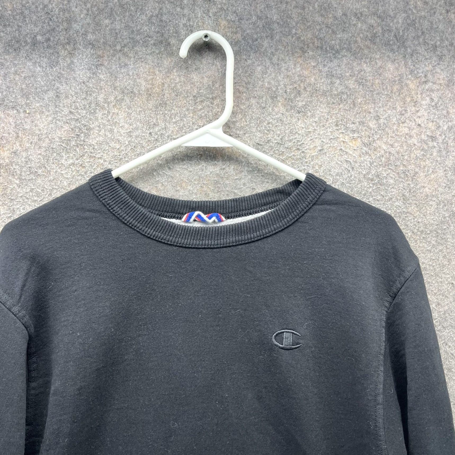 Champion Champion Sweatshirt Mens Small Black Crewneck Pullover Fleece Logo Athletic Size US S / EU 44-46 / 1 - 6 Thumbnail