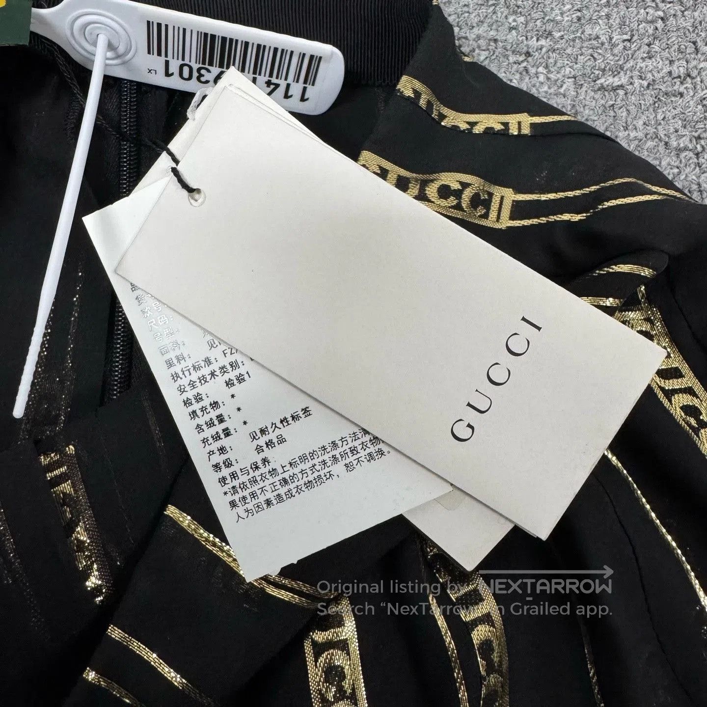 Gucci Gucci Dapper Dan Gold Logo Pleated Skirt. Size 37" - 7 Thumbnail