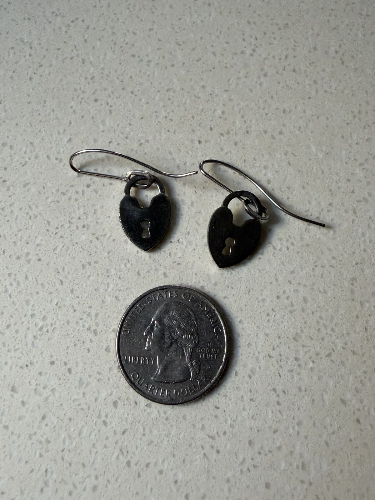 Dior Dior padlock heart earrings Size ONE SIZE - 3 Thumbnail