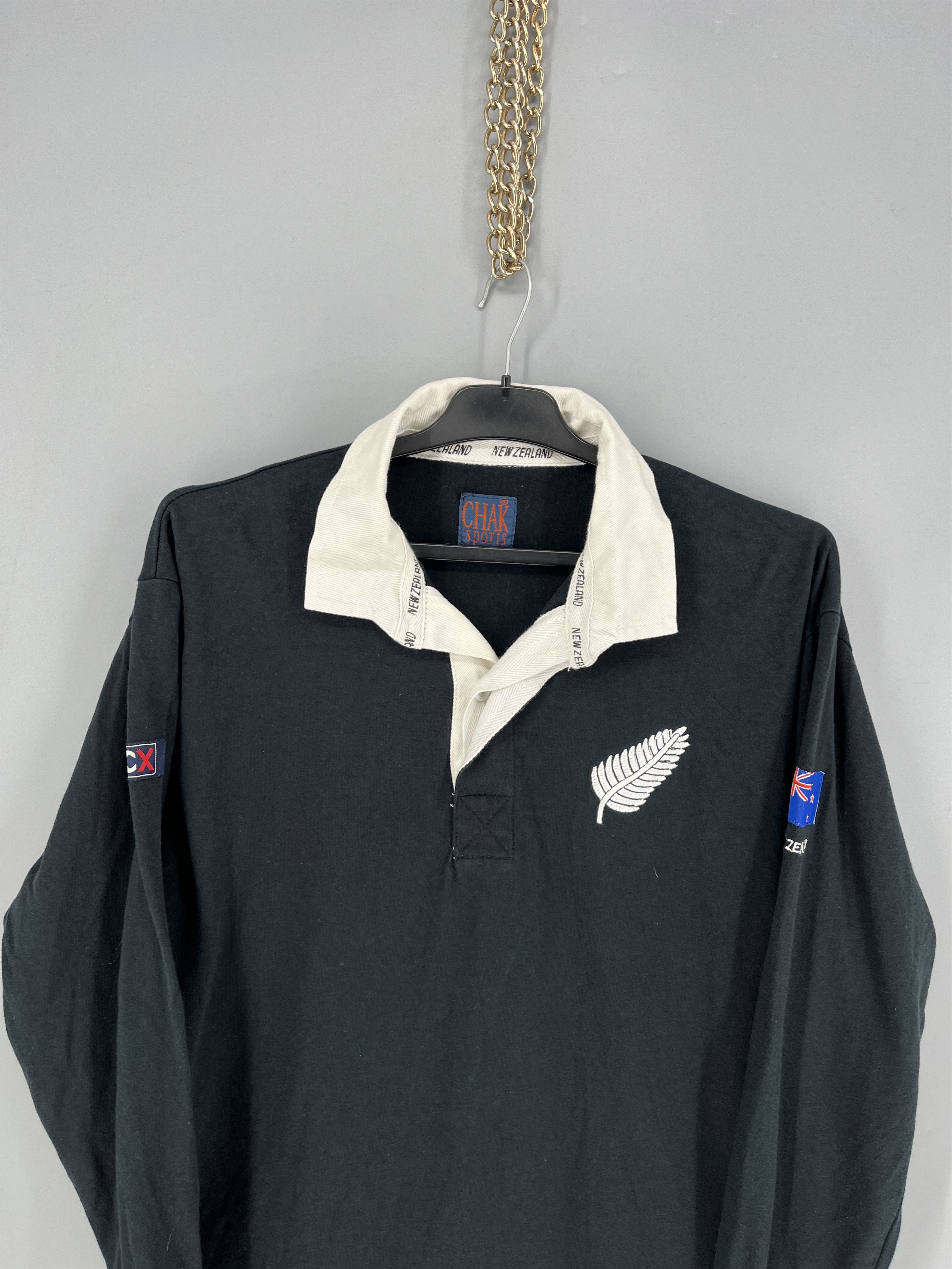 Canterbury of New Zealand Vintage 80-90`s New Zealand Rugby Union Shirt Cotton Traders Size US M / EU 48-50 / 2 - 6 Thumbnail
