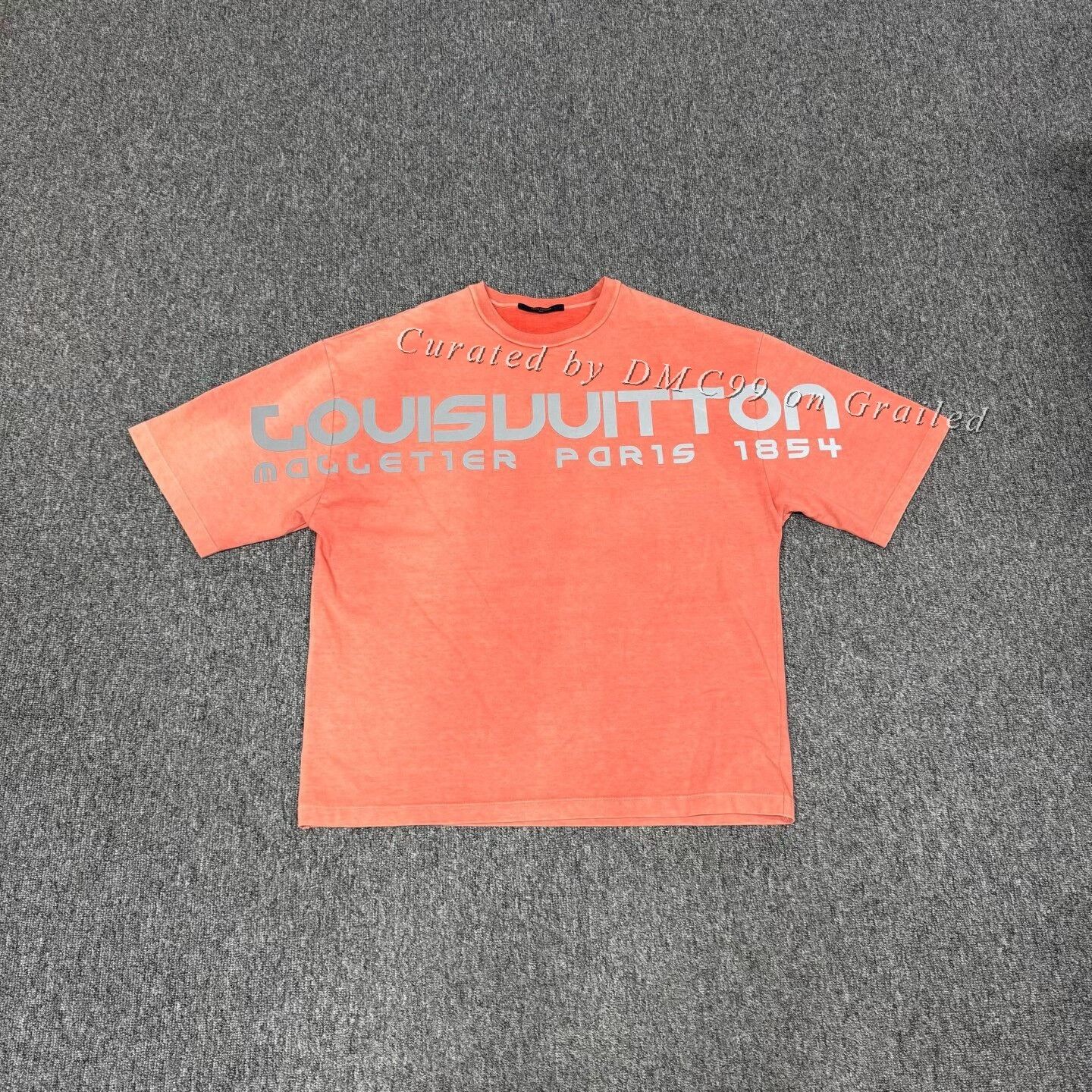 Louis Vuitton Louis Vuitton Washed Print Logo Cotton Tee Size US M / EU 48-50 / 2 - 1 Thumbnail