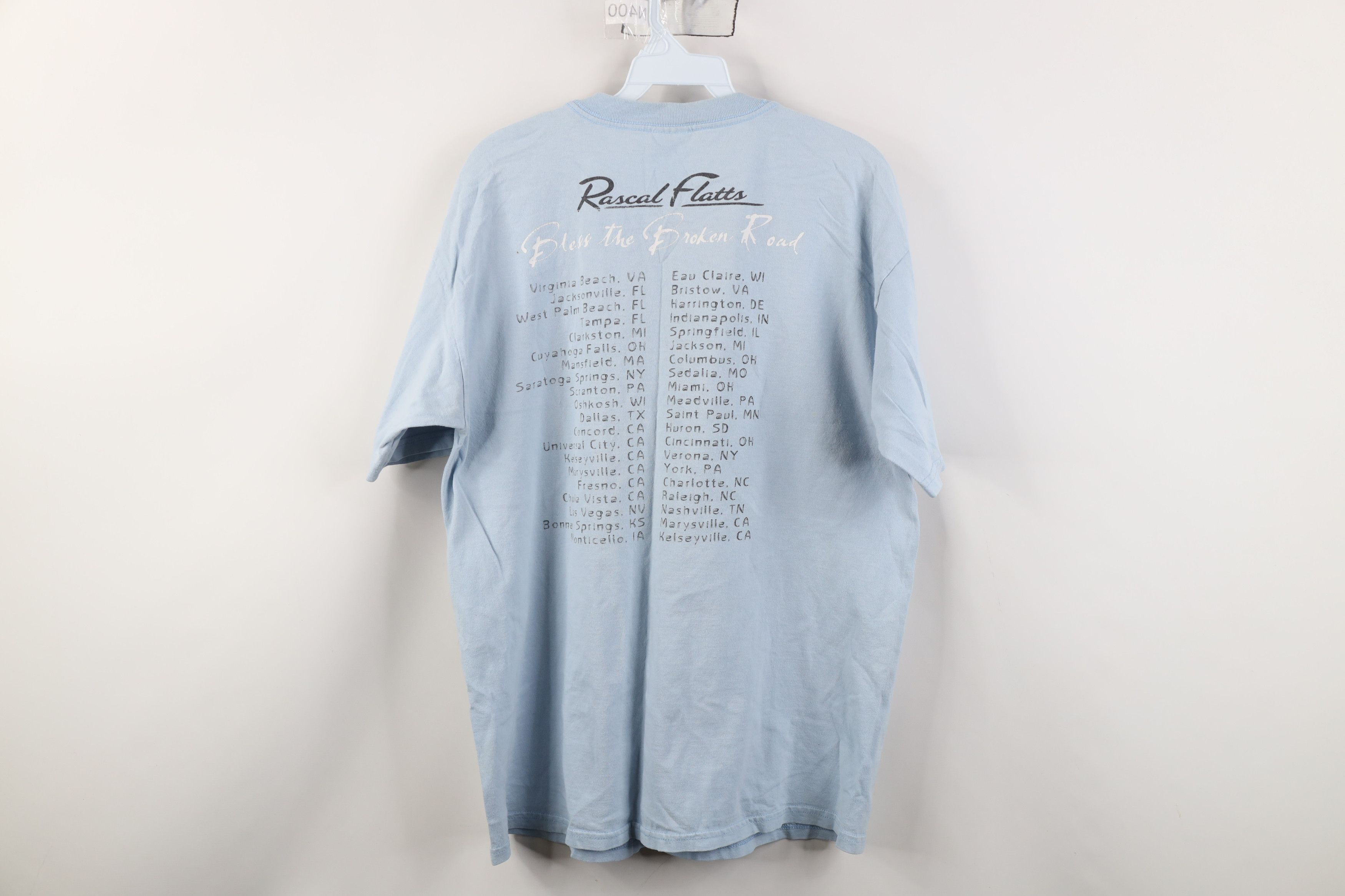 Vintage Vintage Y2K 2004 The Broken Road Rascal Flatts Band T-Shirt Size US L / EU 52-54 / 3 - 13 Thumbnail