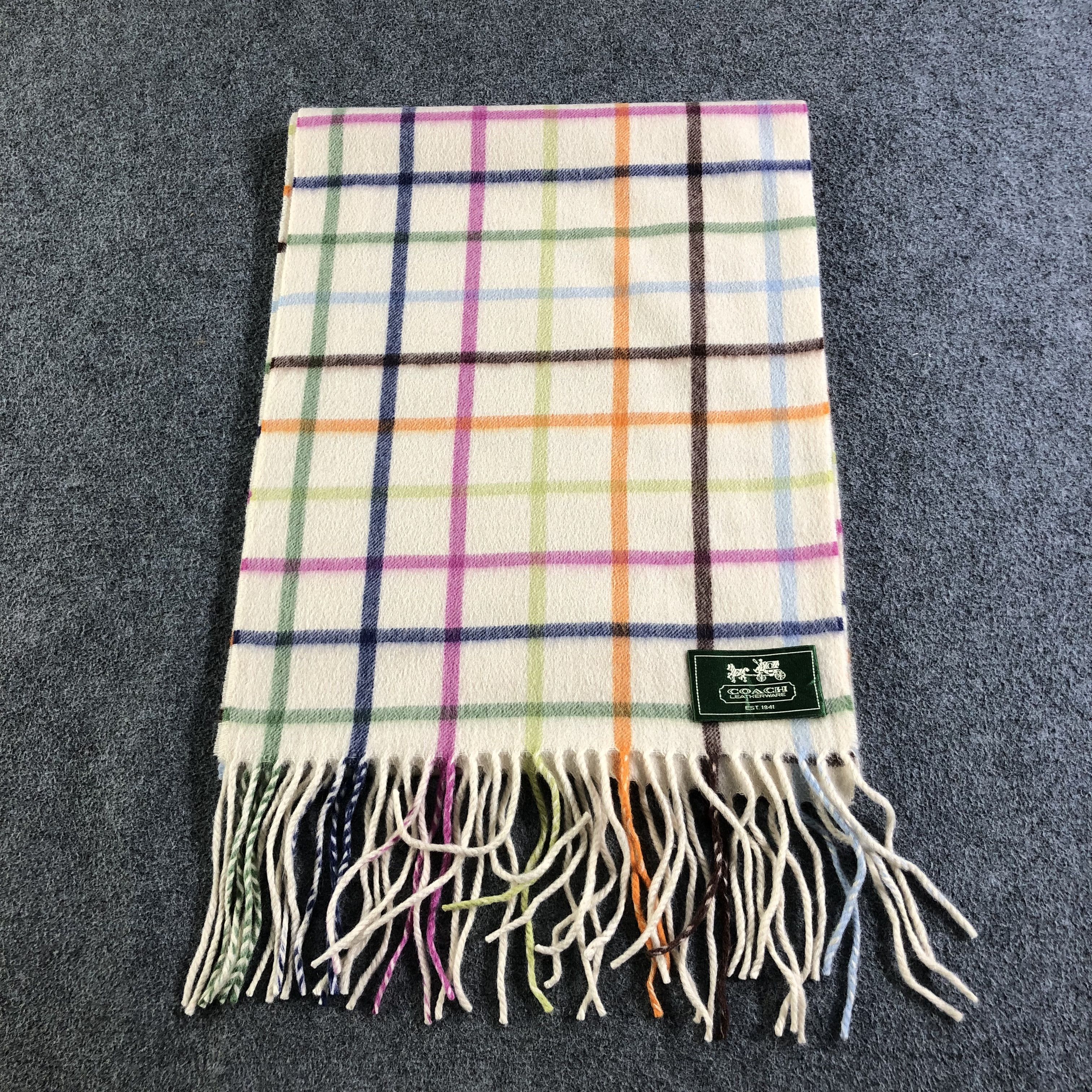 Coach Coach Cashmere Scarf Muffler Neckwear V2525 Size ONE SIZE - 2 Thumbnail