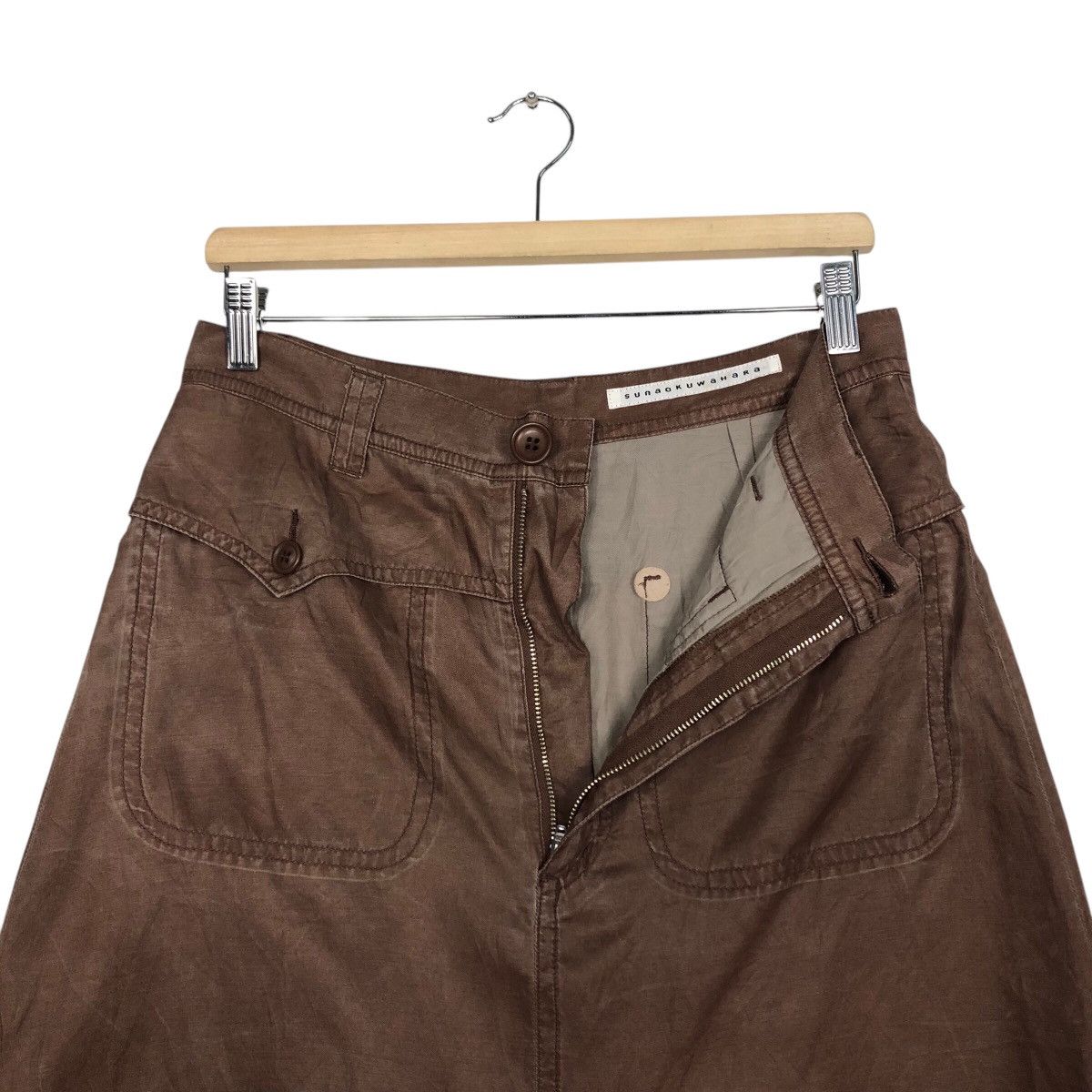 Japanese Brand 📌Rich Brown Vintage Short Pants Sunaokuwahara Issey Miyake Size 30" / US 8 / IT 44 - 12 Thumbnail