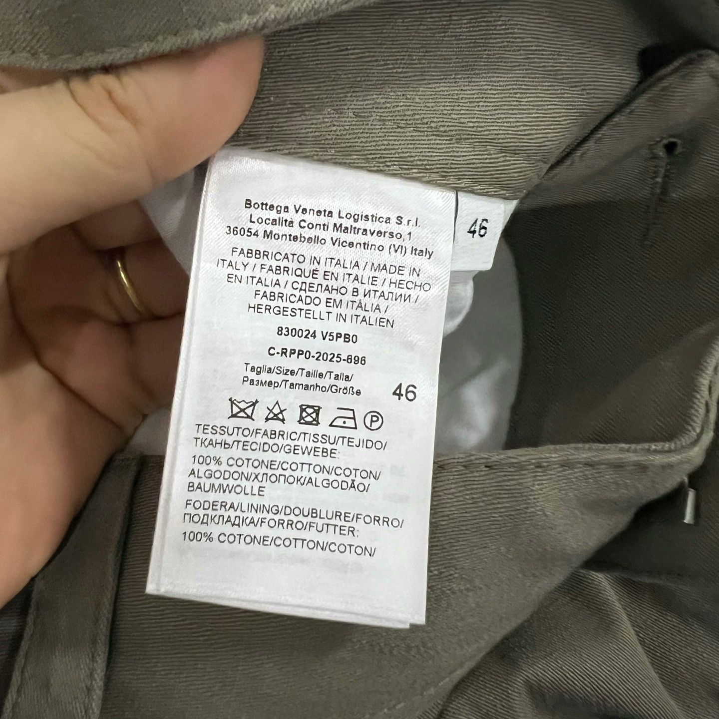 Bottega Veneta Bottega Veneta Twill Pocket Wide-Leg Cargo Pants Size US 30 / EU 46 - 4 Thumbnail