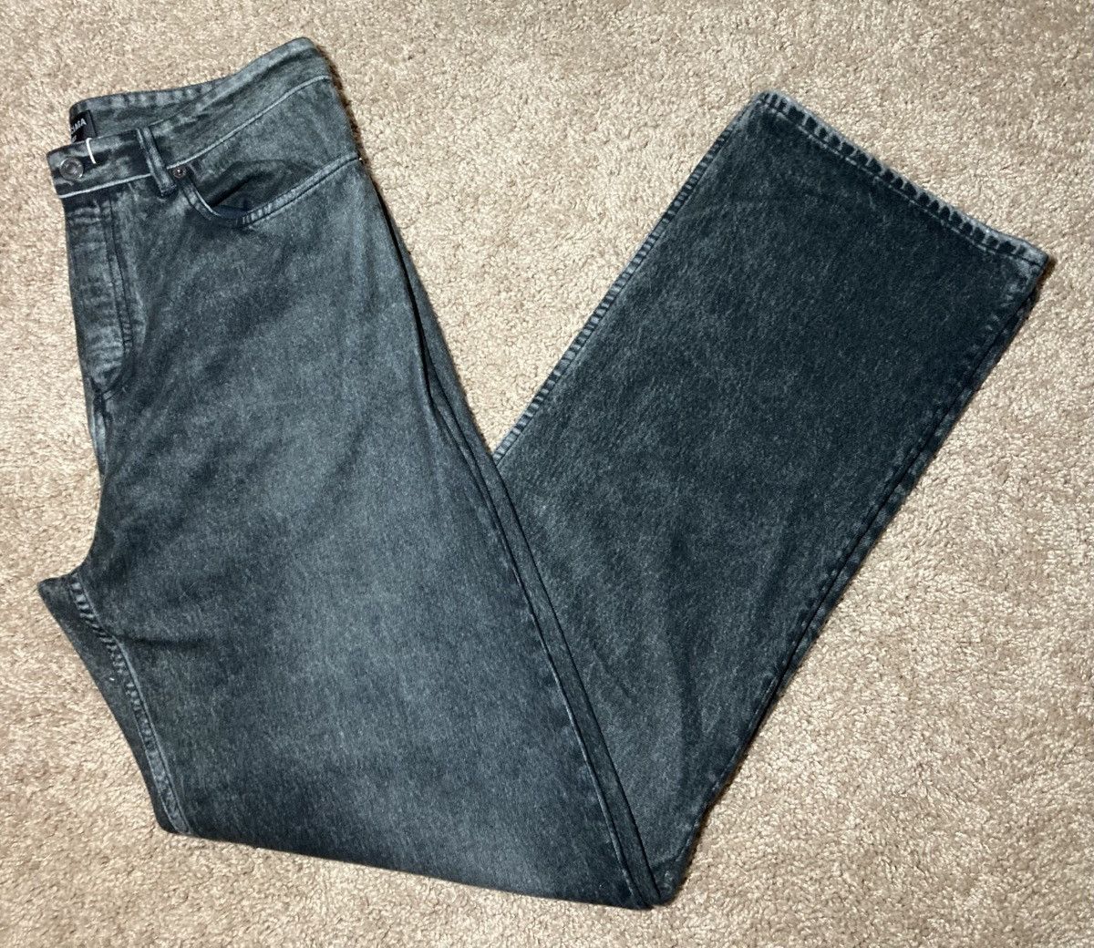Balenciaga New SS23 Balenciaga Trompe L'oeil Flare Jeans Sweats 2023 S Size US 30 / EU 46 - 1 Thumbnail