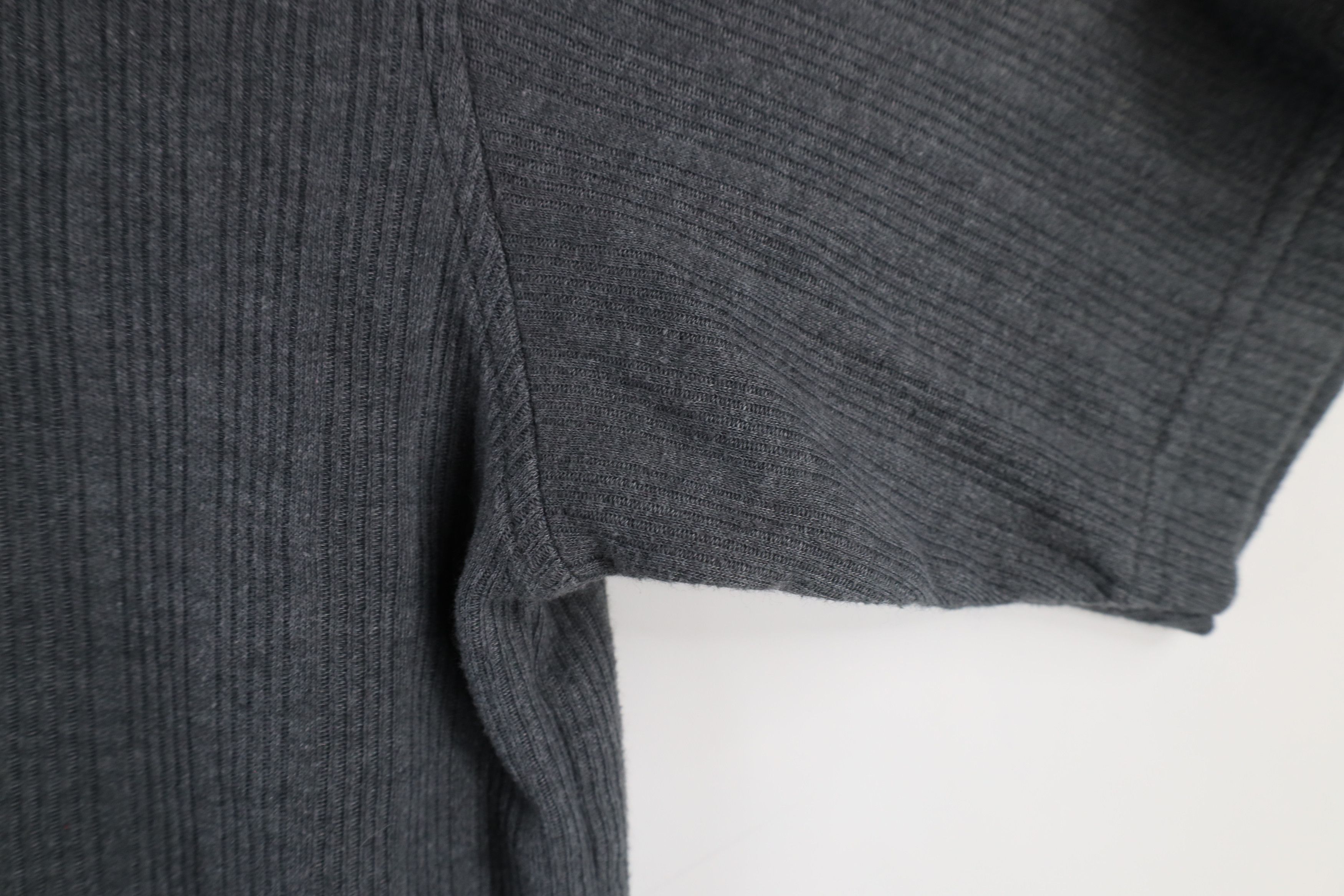 Vintage Vintage 90s Streetwear Baggy Fit Ribbed Knit Henley T-Shirt Size US XL / EU 56 / 4 - 8 Thumbnail