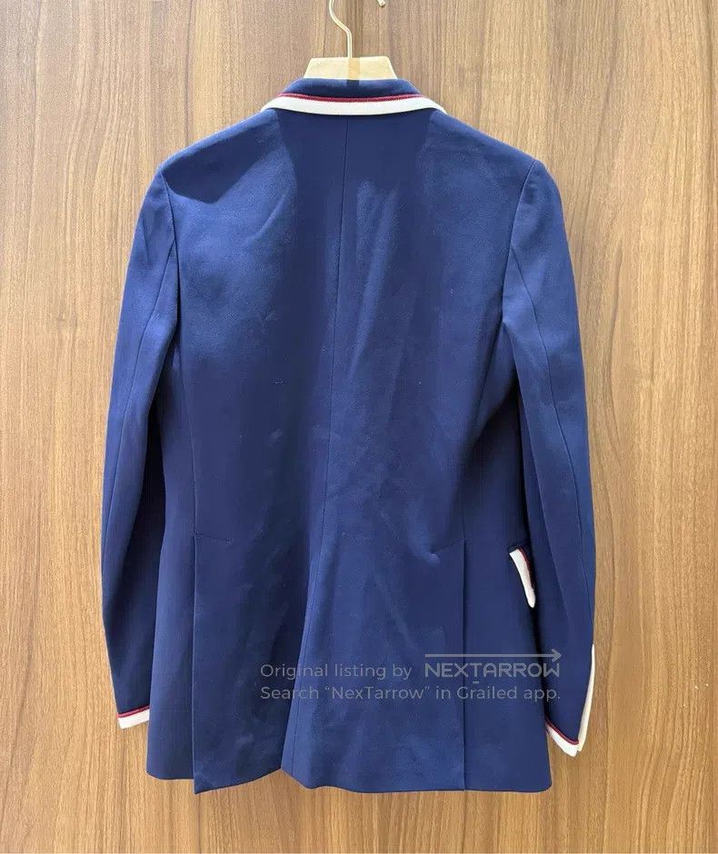 Gucci Gucci Blue college-style suit jacket Size S / US 4 / IT 40 - 2 Thumbnail