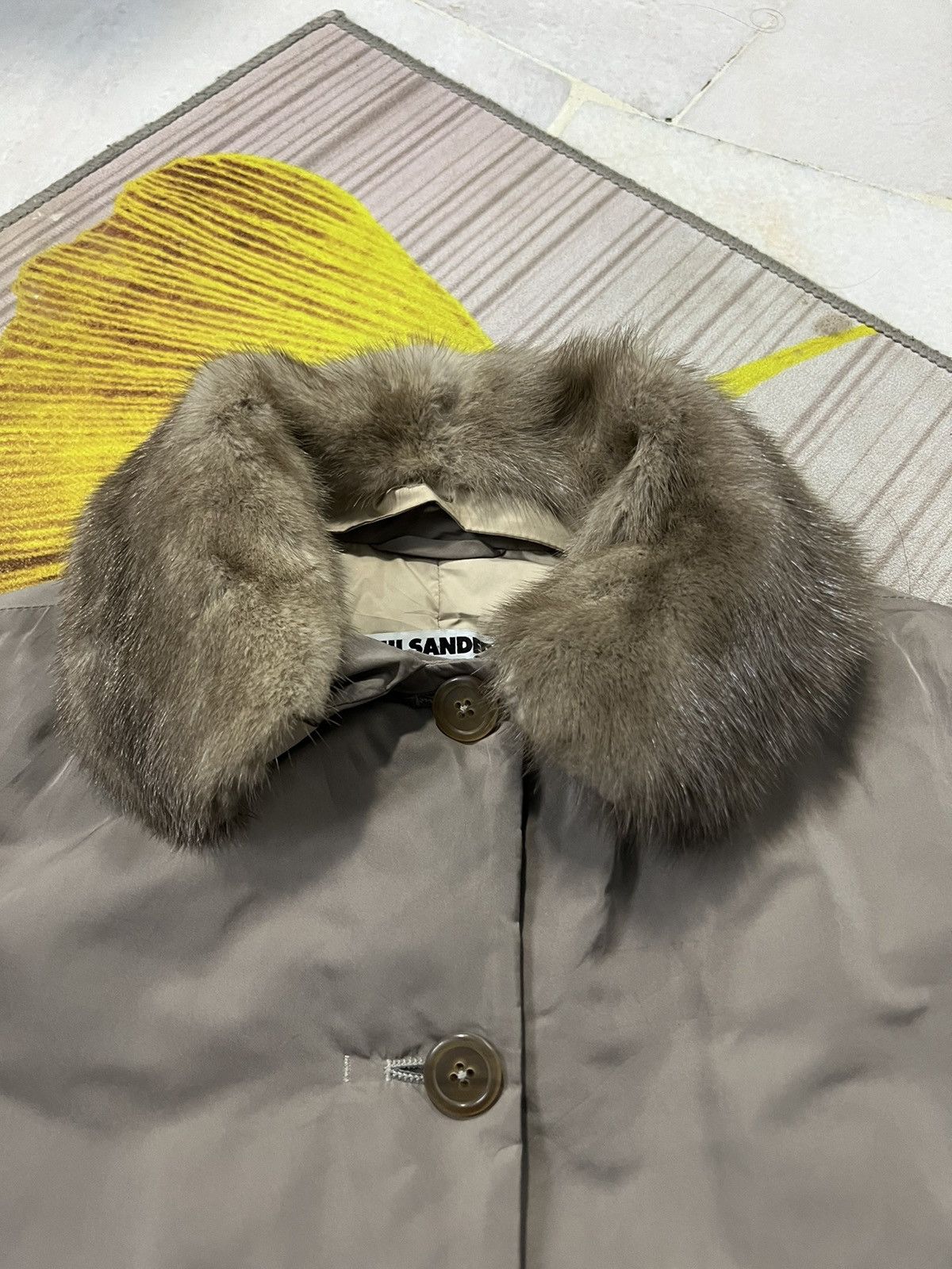 Designer × Jil Sander 💥 RARE JIL SANDER FUR COLLAR Size US S / EU 44-46 / 1 - 13 Thumbnail