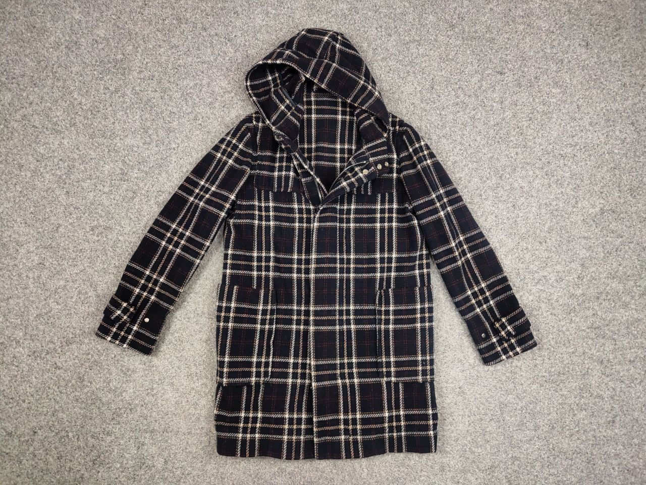 Paolo Pecora Paolo Pecora Design Duffle Checkered coat Wool Jacket Size US S / EU 44-46 / 1 - 11 Thumbnail