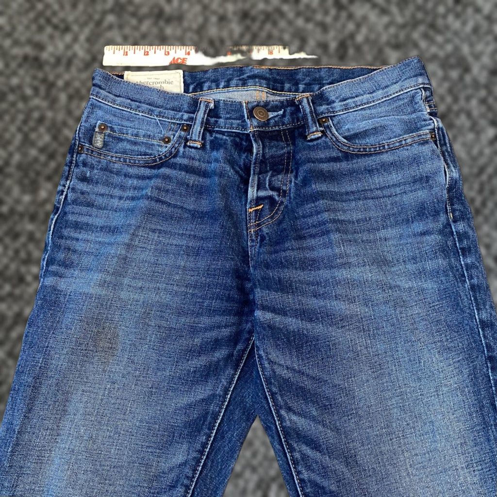 Abercrombie & Fitch Abercrombie & Fitch Jeans Men 30x30 Slim Straight Dark Wash Button Fly Denim Casual Everyday Size US 30 / EU 46 - 1 Thumbnail