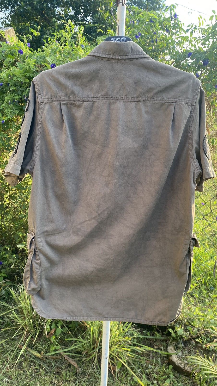 Hysteric Glamour Hysteric Glamour Dirty Wash Safari Shirt Size US S / EU 44-46 / 1 - 2 Thumbnail