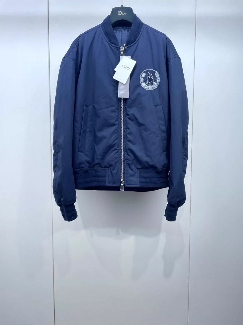Dior Dior 25 new dark blue flying zipper jacket 2504-Nextarrow Size US M / EU 48-50 / 2 - 1 Thumbnail