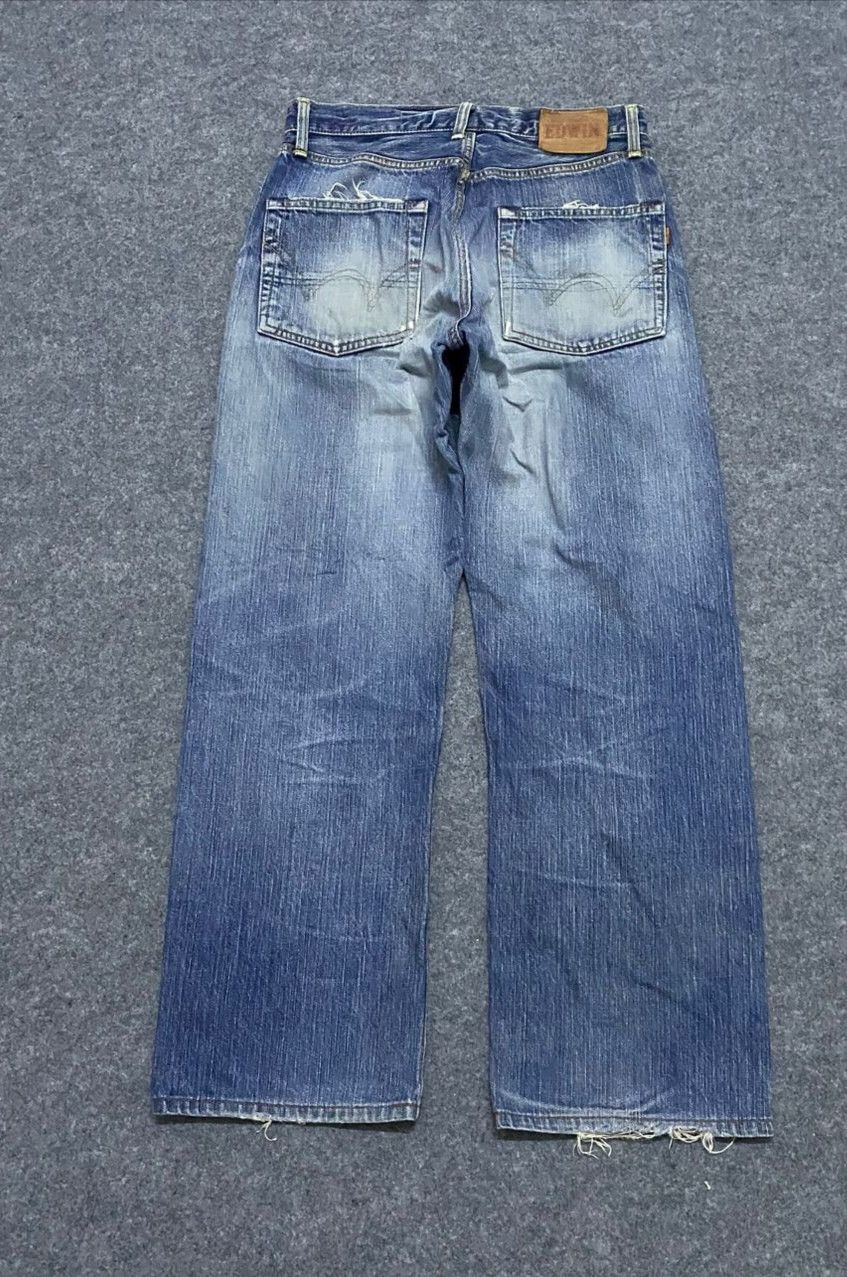 If Six Was Nine Vintage Edwin Selvegde Redline Distressed denim Size US 29 - 2 Thumbnail