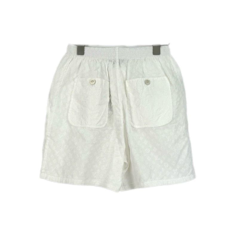 Louis Vuitton Louis Vuitton White full logo shorts 2505-Nextarrow Size 33" - 2 Thumbnail