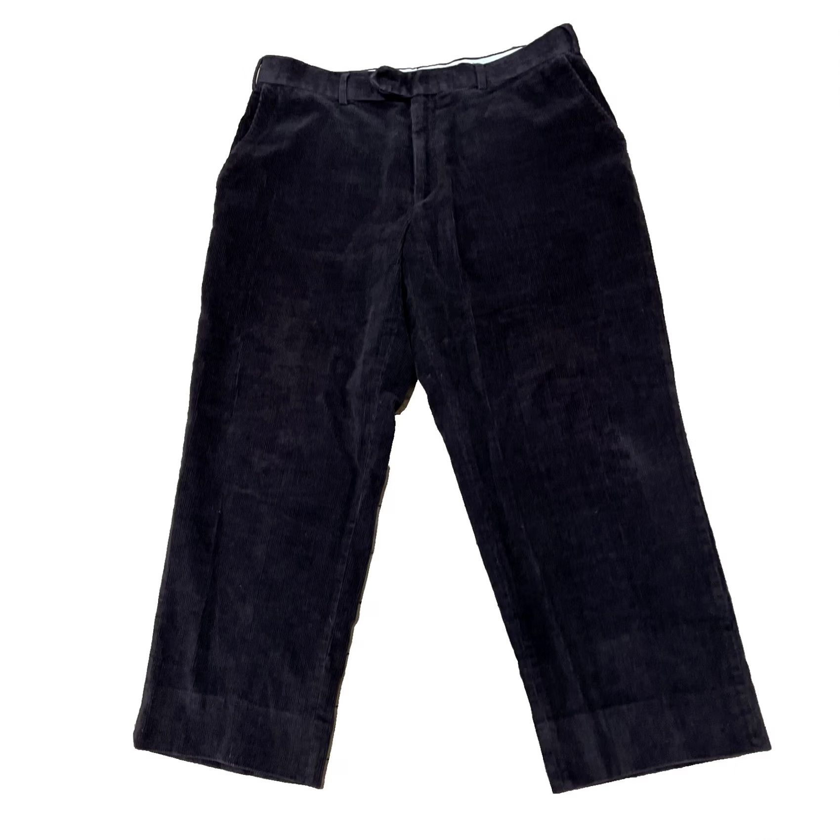 Ralph Lauren VINTAGE Lauren Ralph Lauren Pants Unisex Adults Corduroy Brown 36S 36x26 Ankle Cords Lycra Flat Front Straight 26 In Inseam 36X26 Brown Preppy Size 25" / US 0 / IT 36 - 2 Thumbnail