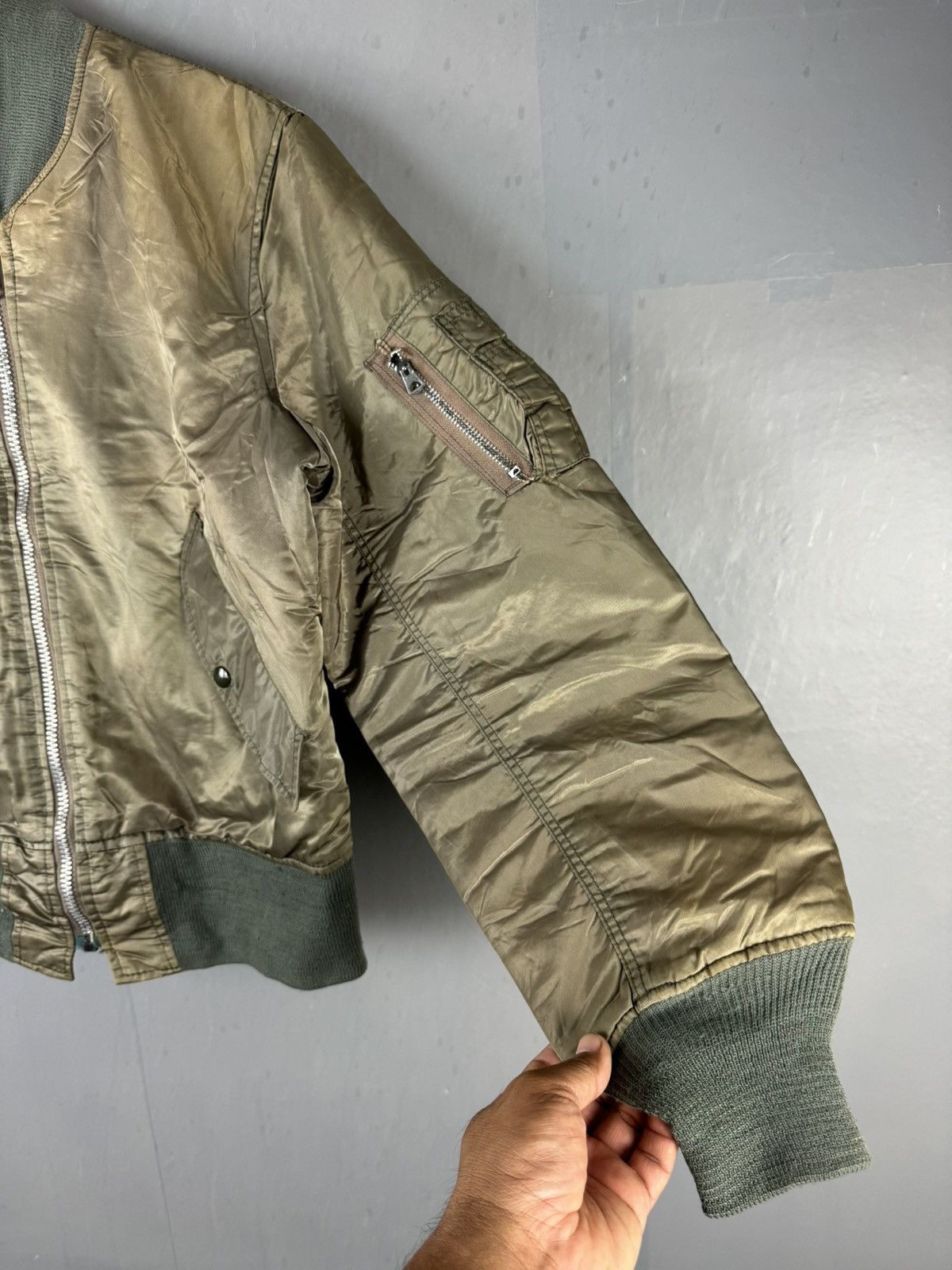 Vintage VINTAGE MA-1 MILITARY STYLE FLIGHT BOMBER JACKET Size US S / EU 44-46 / 1 - 2 Thumbnail