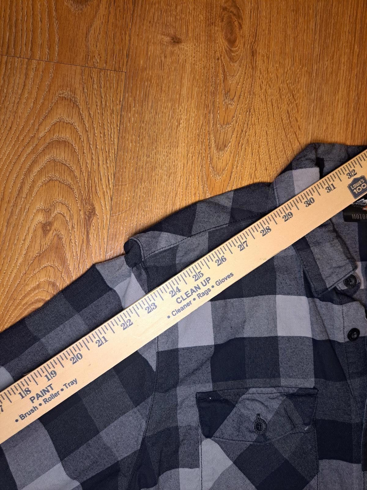 Harley Davidson Harley Davidson Flannel Shirt Mens Medium Gray Check Cotton Size US M / EU 48-50 / 2 - 10 Thumbnail