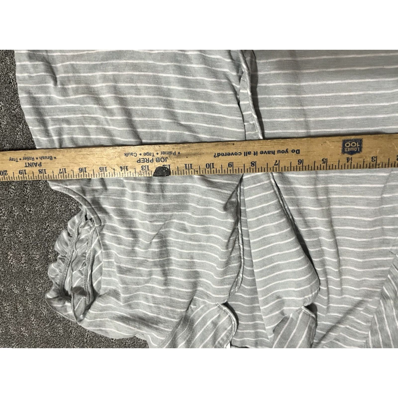 Splendid Splendid Pajama Top Short Sleeve Medium Gray Striped Size M / US 6-8 / IT 42-44 - 4 Thumbnail