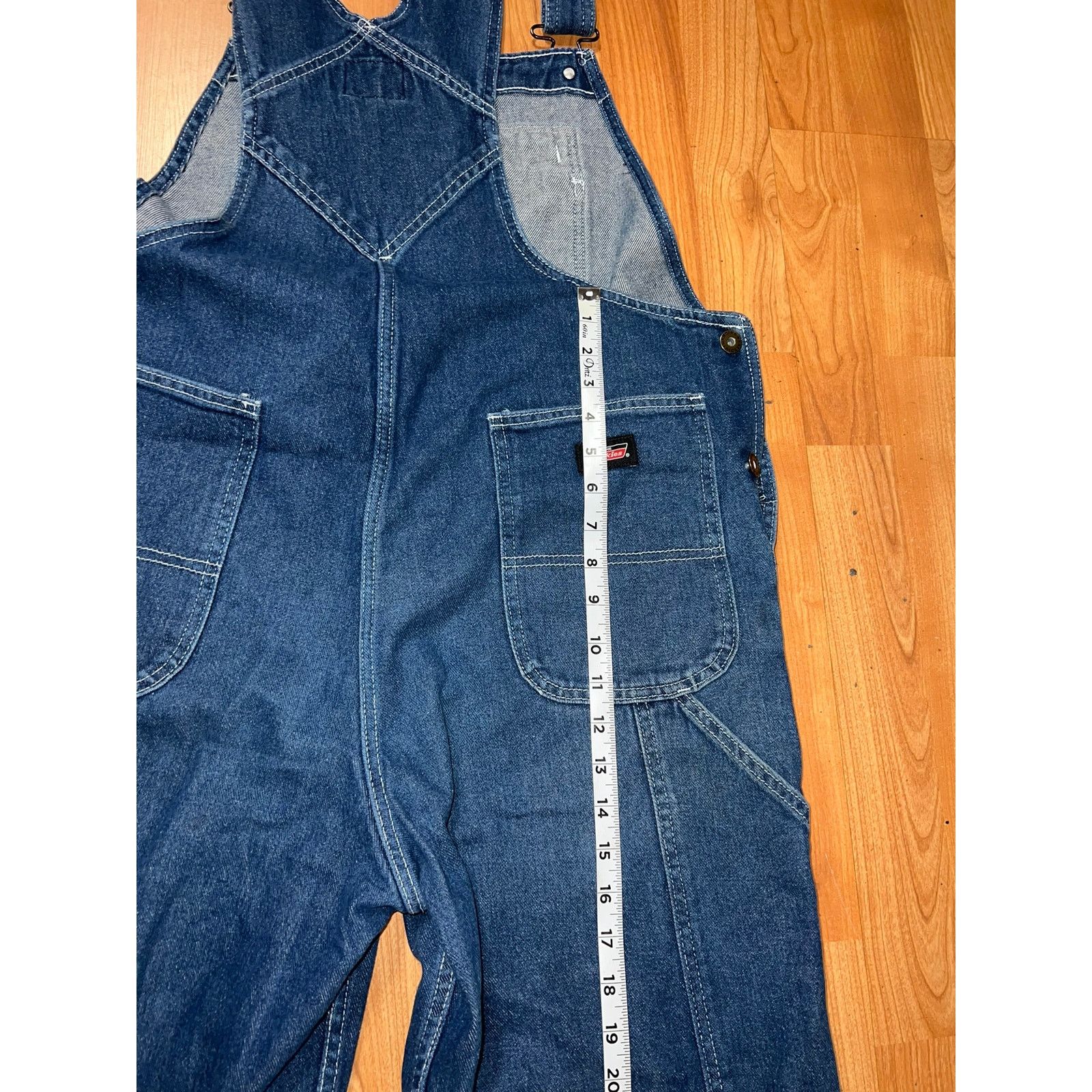 Vintage Dickies Overalls Carpenter Genuine Denim Blue Workwear VTG S Size US S / EU 44-46 / 1 - 13 Thumbnail