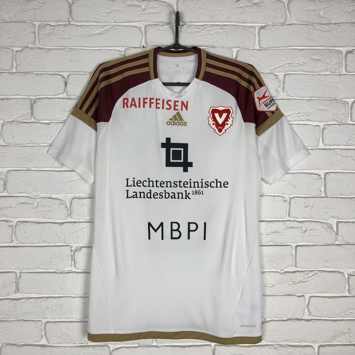 Adidas × Vintage Vaduz Liechtenstein Zarate Match Worn 2015 2016 away jersey Size US S / EU 44-46 / 1 - 1 Thumbnail