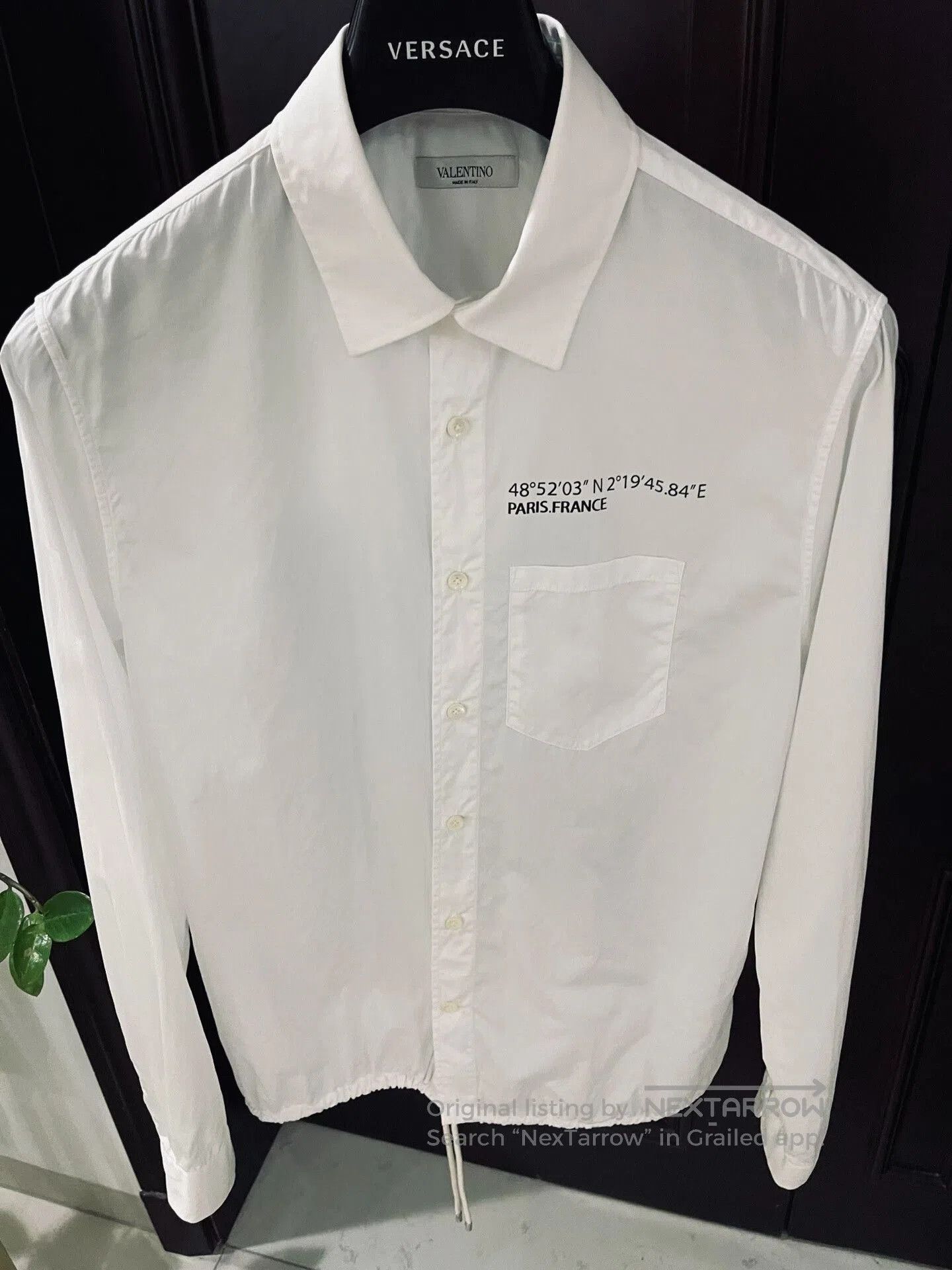 Valentino Valentino White Shirt Jacket with Drawstring. Size US M / EU 48-50 / 2 - 1 Thumbnail