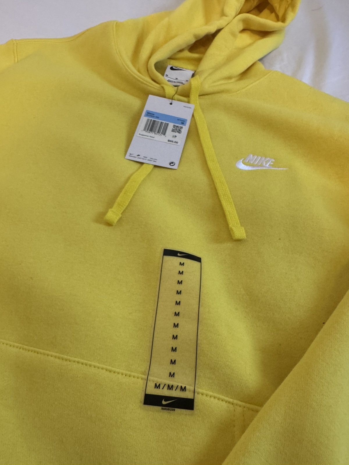 Nike Nike Yellow Hoodie Size US M / EU 48-50 / 2 - 3 Thumbnail
