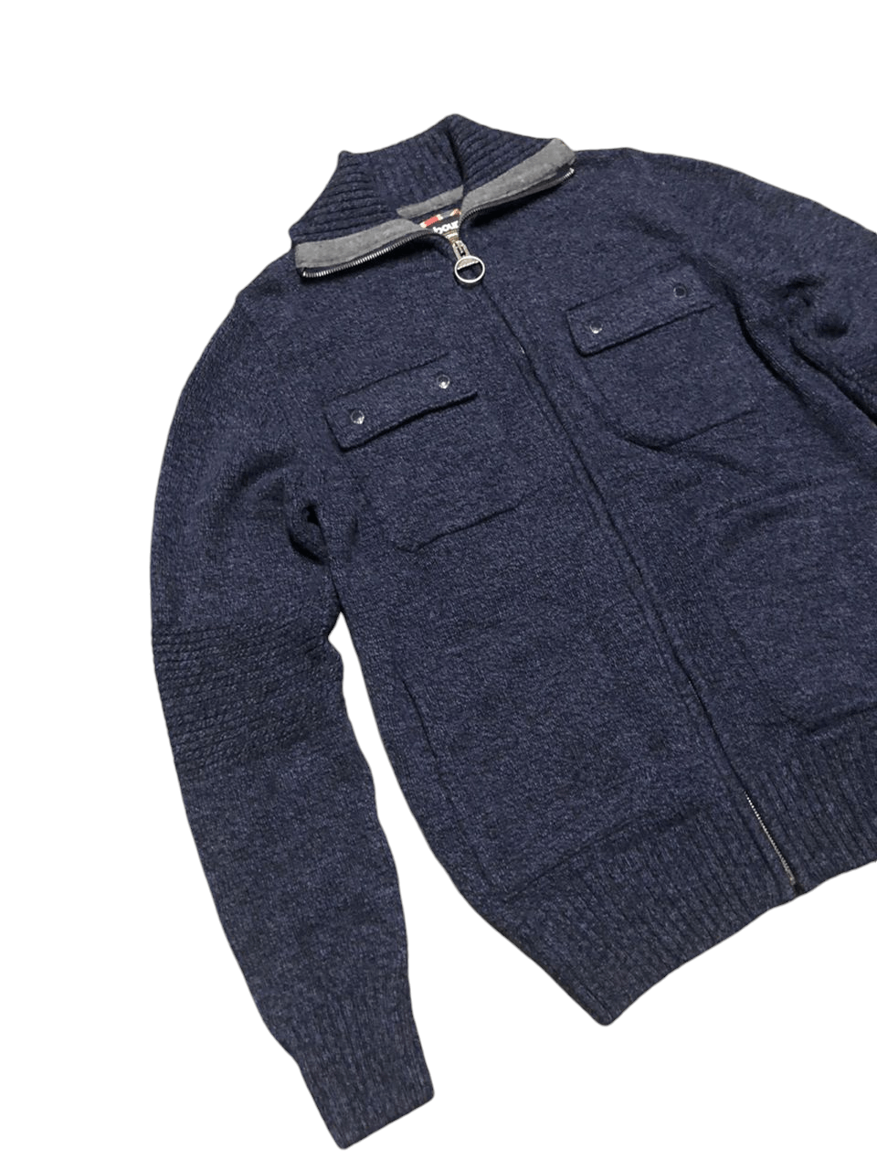 Barbour RARE🔥Barbour Motorcycle Knit Wool Zipper Jacket Size US M / EU 48-50 / 2 - 5 Thumbnail