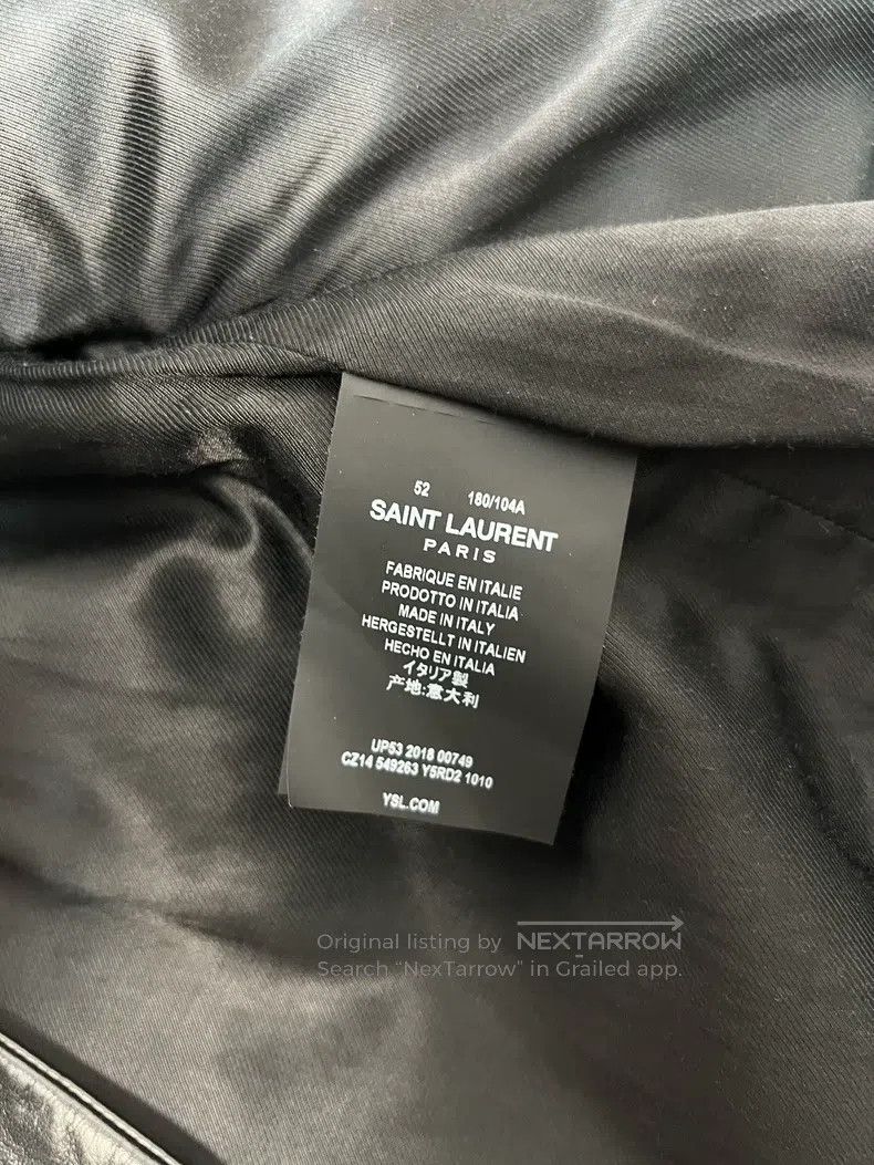 Saint Laurent Paris Saint Laurent Paris Leather Biker Jacket Size US L / EU 52-54 / 3 - 6 Thumbnail