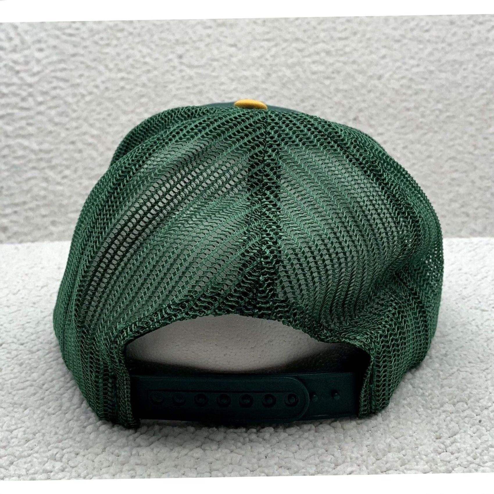 MLB VINTAGE Oakland Athletics Twins Trucker Hat Mens Snapback Green A's Logo MLB Size ONE SIZE - 4 Thumbnail