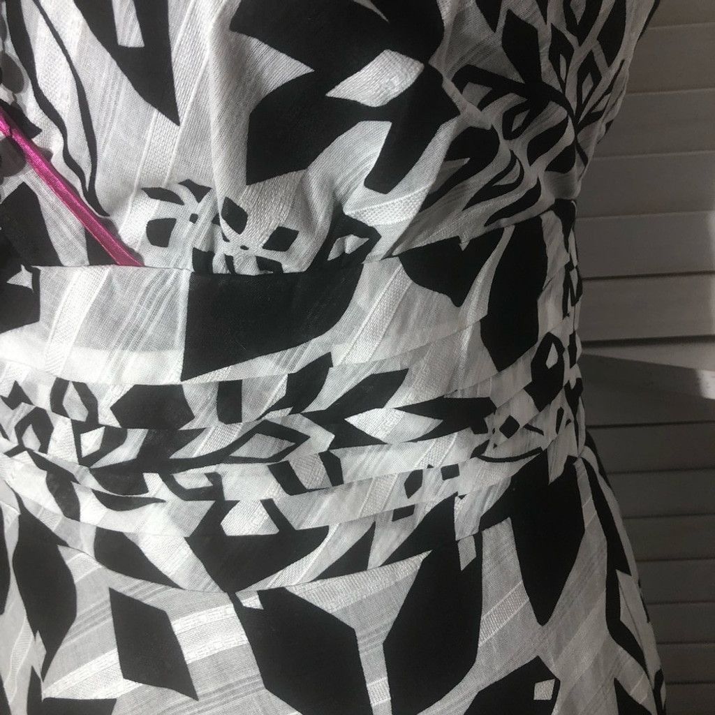 Vintage NWT Lane Bryant plus size Black White Floral Dress Sz 22 Size 3XL / US 20-22 - 9 Thumbnail