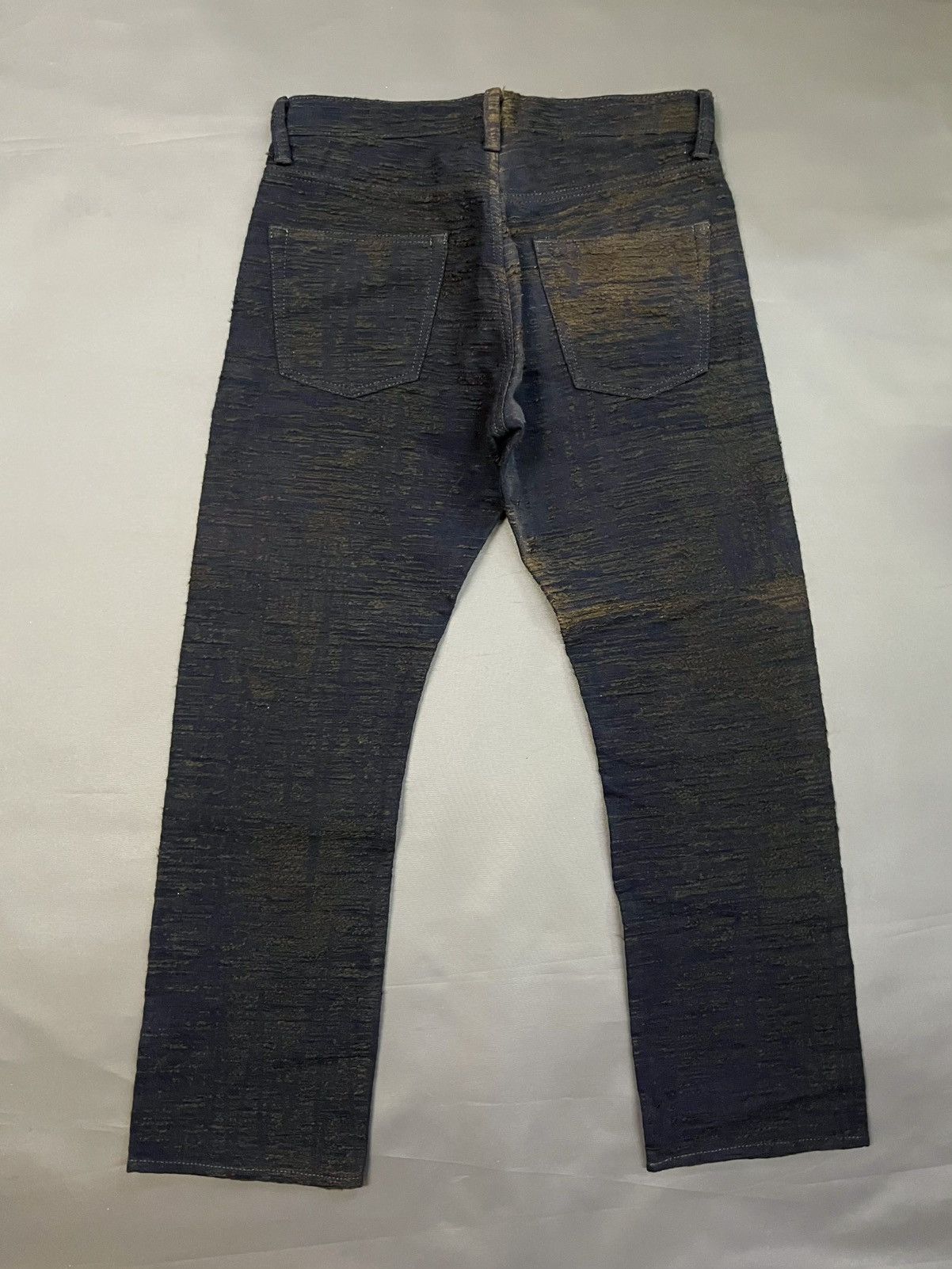 Issey Miyake × Le Grande Bleu (L.G.B.) ISSEY MIYAKE DENIM SASHIKO MIYAKE STUDIO DESIGNER JEANS Size US 33 - 3 Thumbnail