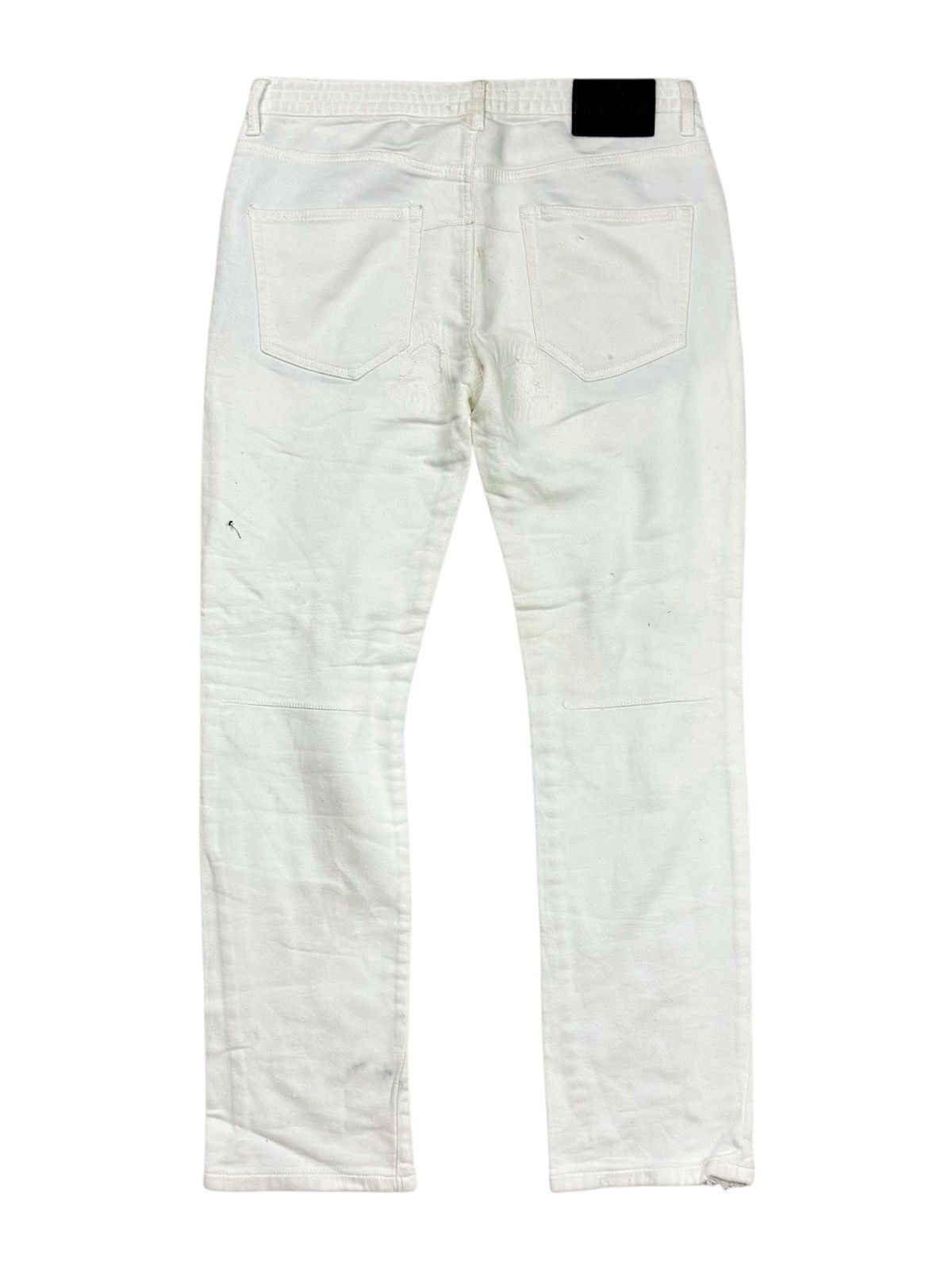 Number (N)ine Number Nine 1PIUGUALE - White Crash Sweat Pants Size US 29 - 2 Thumbnail
