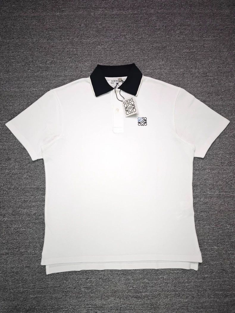 Loewe LOEWE Solid-colored Polo collar short-sleeved polo shirt Size US S / EU 44-46 / 1 - 1 Thumbnail