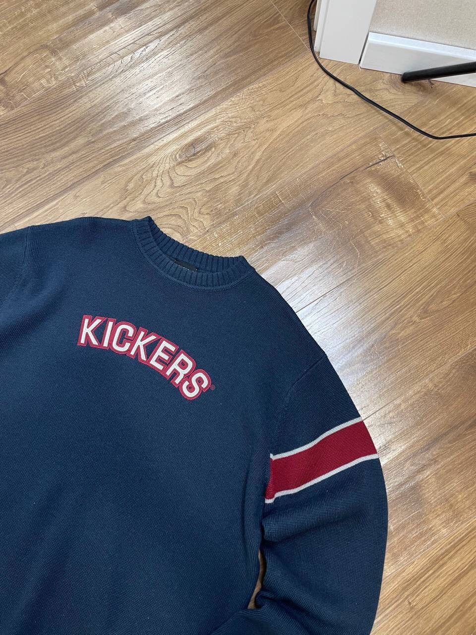 Kickers × Vintage Vintage Kickers Y2K 90’s Style Blue Big Logo Surf Sweater Size US XL / EU 56 / 4 - 4 Thumbnail
