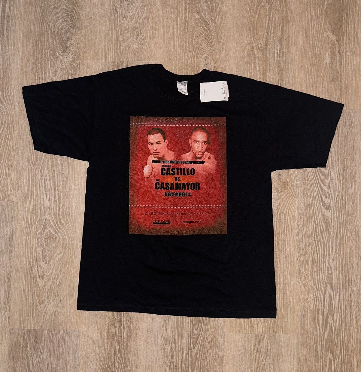 Gildan × Vintage Vintage Jose Luis Castillo vs Casamayor Boxing Promo T-Shirt Size US XL / EU 56 / 4 - 1 Thumbnail