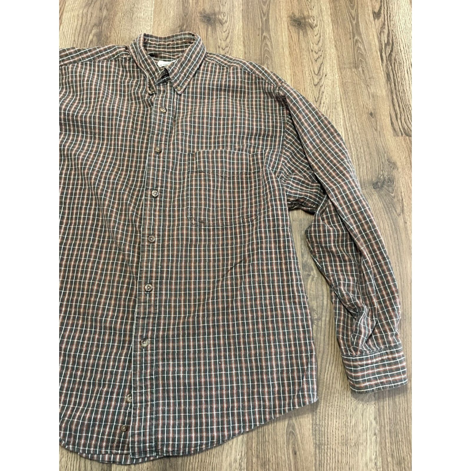 Eddie Bauer Eddie Bauer Shirt Men L Green Red Yellow Plaid Button Up Casual Shirts Size US L / EU 52-54 / 3 - 4 Thumbnail