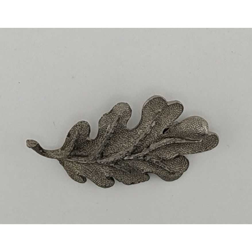 Other Vintage Cottagecore Oak Leaf Brooch Textured Silver Tone Size ONE SIZE - 6 Thumbnail