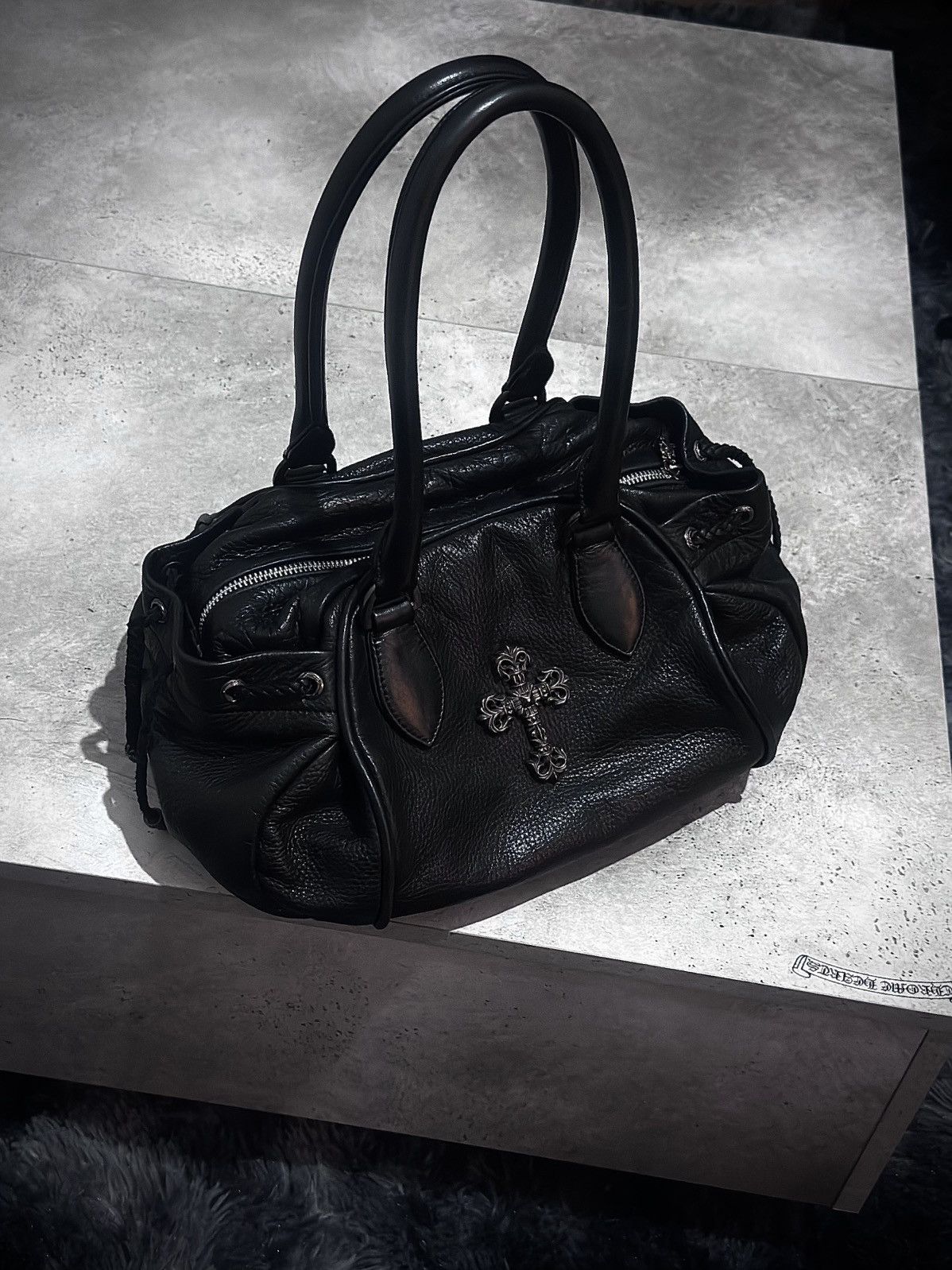 chrome hearts big filigree cross bag