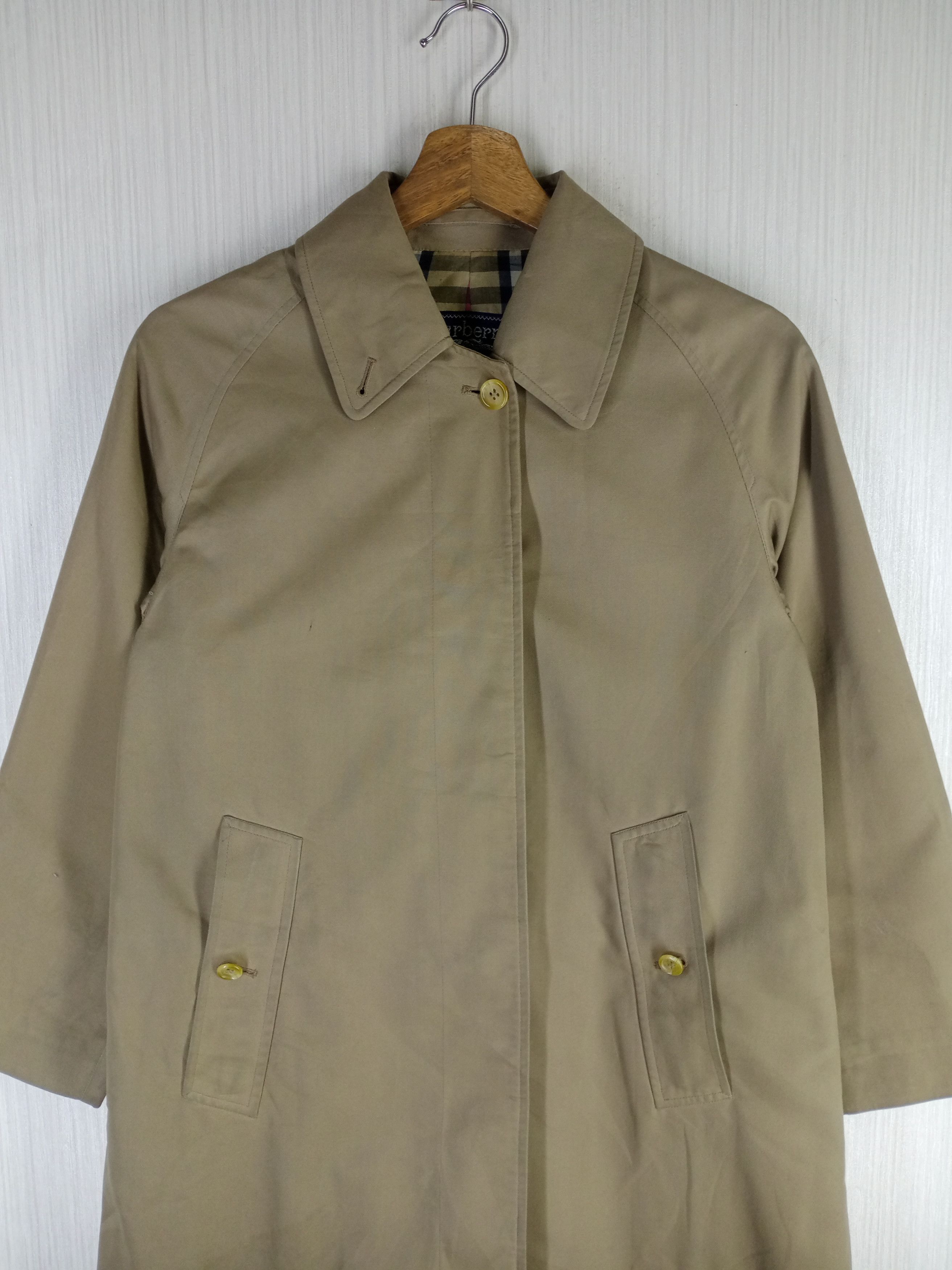 Burberry × Burberry Prorsum Rare Vintage Burberrys Nova Check Trench Coat Size US M / EU 48-50 / 2 - 8 Thumbnail
