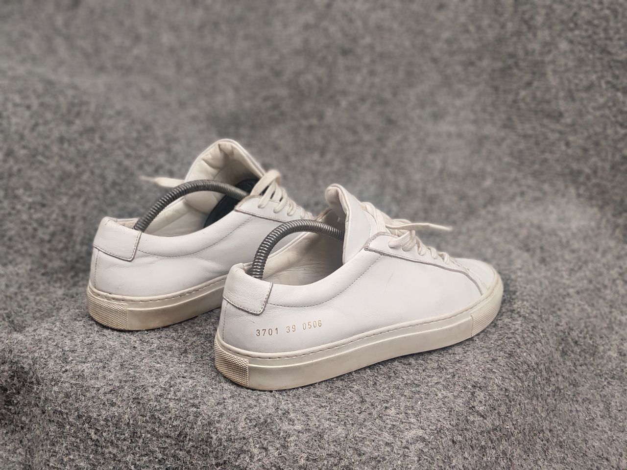 Common Projects Common Projects Achilles Low White Leather Lace Up Sneakers Size US 9 / IT 39 - 14 Thumbnail